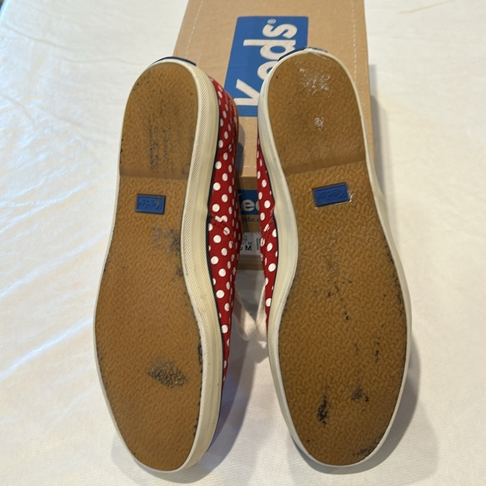 Keds Red and White Polka Dot Shoes Size 6.5 M Excellent Condition - Picture 4 of 9